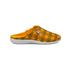 Pantofole gialle a quadri da donna con spilletta Italia Trend, Tutti i prodotti / NO COD / NO SHOPPERS, SKU p411000366, Immagine 0